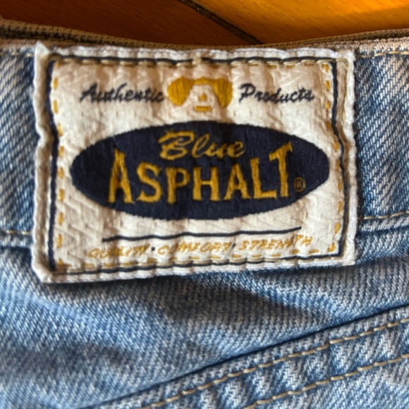 Blue Asphalt Denim Booty Shorts, Size 3 - Picture 3 of 4
